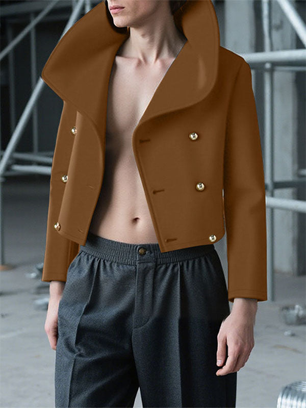 Men's Casual Metal Button Long Sleeve Jacket SKUL29606