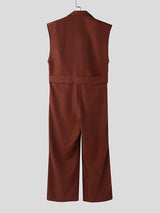 Men's Casual Solid Color Jumpsuit SKUL42428