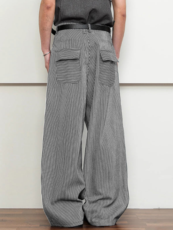 Mens Striped Loose Casual Pant SKUL17900