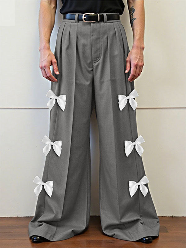 Mens Bow Detail Patchwork Casual Pant SKUL17921