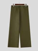 Men's Avant Garde Asymmetrical Draped Overlay Wide Leg Loose Pant SKUL68168