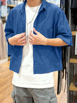 Men's Solid Casual Short Sleeve Shirt SKUL34070