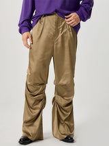 Mens Satin Ruched Design Casual Pant SKUK83126