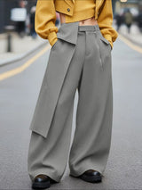 Men's Deconstructed Layered Wide Leg Casual Pant SKUL48797