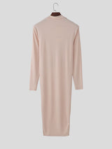 Men's Deconstructed Textured Long Hem Long Sleeve T-shirt SKUL53022