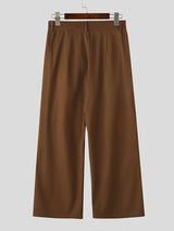 Men's Ribbon Patchwork Design Casual Pant SKUL43890