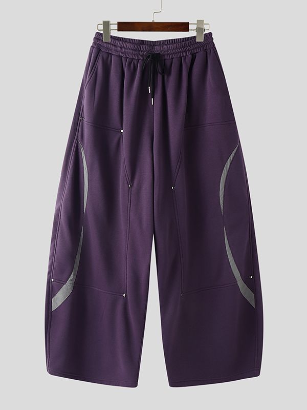 Men's Rivet Patchwork Casual Pant SKUL50046