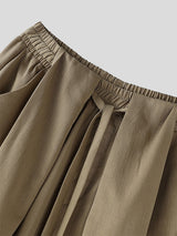 Men's Solid Drawstring Casual Pant SKUL29626