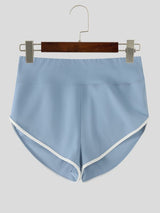 Men's High-Waisted Contrast Binding Scrunch Butt Short SKUL68420
