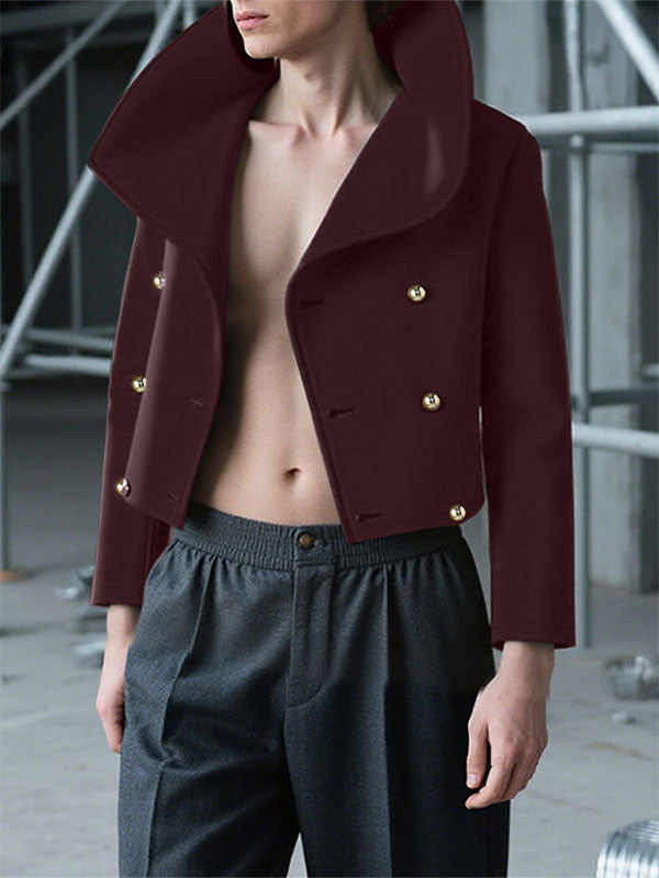 Men's Casual Metal Button Long Sleeve Jacket SKUL29606