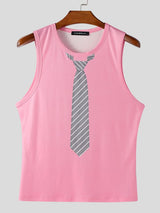 Men's Tie Print Knit Tank SKUL39777