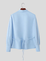 Men's 3D Floral Patchwork Long Sleeve Shirt SKUL47785