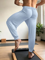 Men's Vintage Casual Soft Draped High-Elastic Loose Yoga Harem Jogger Pant SKUL70419