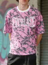 Men's Letter Print Semi-Sheer Short Sleeve T-Shirt SKUL20294