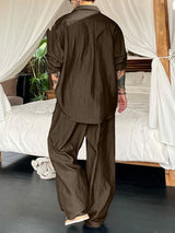 Men's Minimalist Casual Two Pieces Outfit SKUL30680