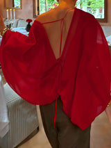 Men's Sheer Pleated Long Sleeve T Shirt SKUL35163