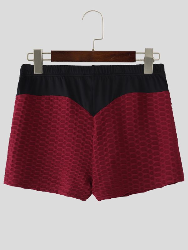 Men's High-Waisted Honeycomb Textured Scrunch Butt Short SKUL71248