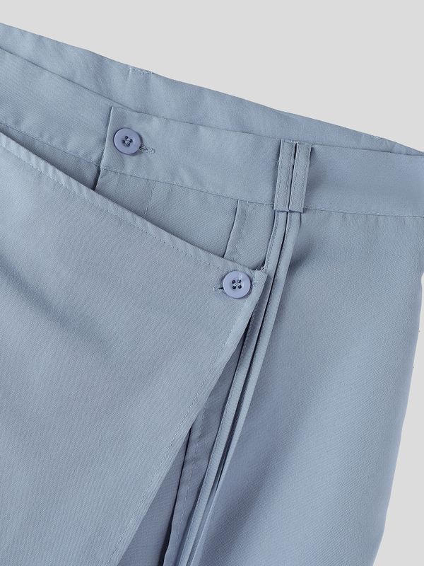 Men's Asymmetric Layered Wide Leg Pant SKUL56120
