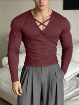 Men's Cross Rope Long Sleeve T-Shirt SKUL40093