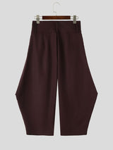 Men's Avant-Garde High-Waisted Double Chain Detail Deconstructed Balloon Pant SKUL63812