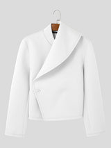 Mens Solid Color Casual Long Sleeve Jacket SKUK95555