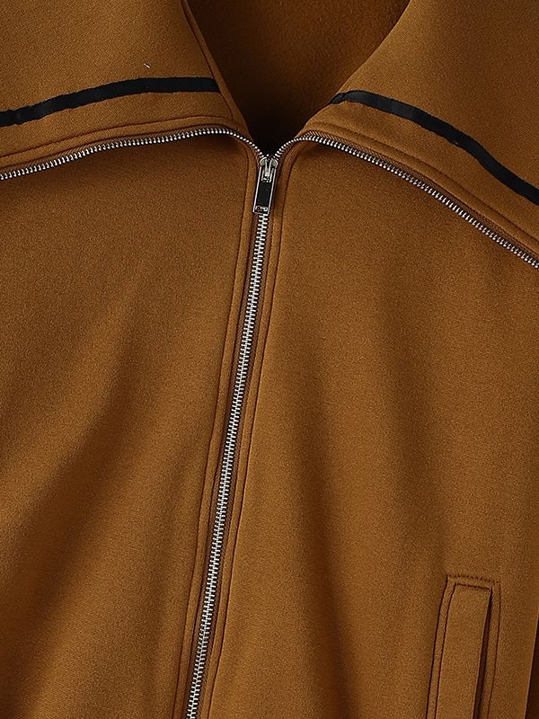 Men's Star Print Contrast Sailor Collar Long Sleeve Jacket SKUL43749