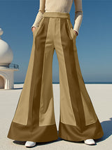 Men's Colorblock Flared Casual Pant SKUL25978