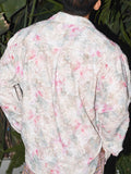 Mens Floral See Through Long Sleeve Shirt SKUK48159