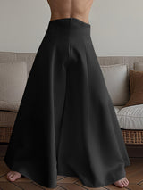 Men's Solid Color High Waist Loose Pant SKUL17988