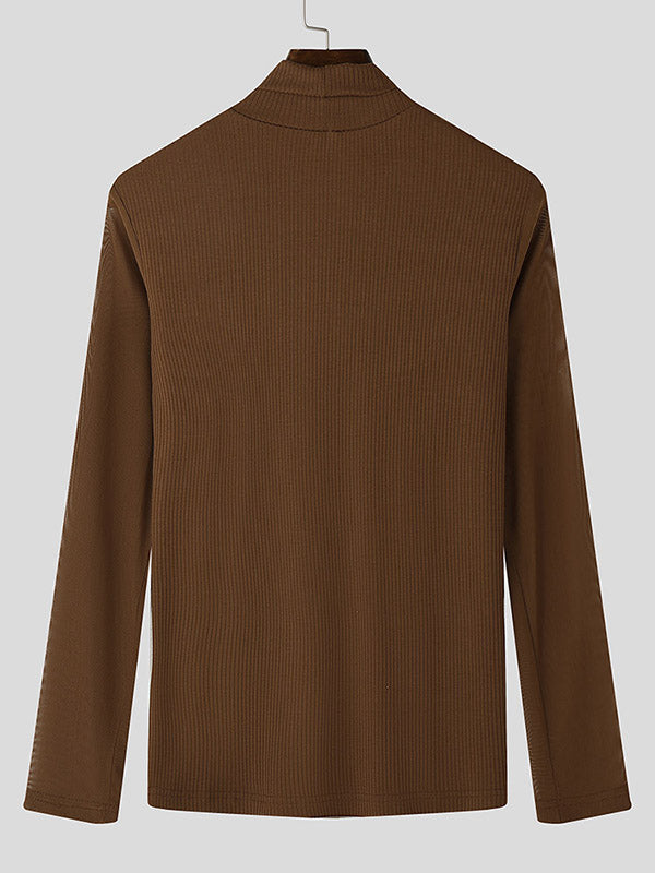 Mens  Sheer Long Sleeve T-Shirt SKUK78487