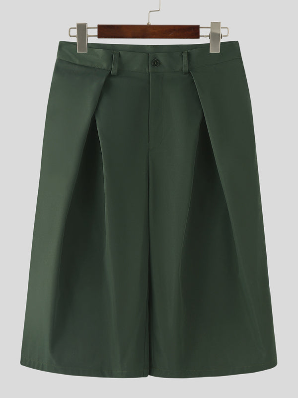 Men's Wrinkled Loose Wide Leg Short SKUL30669