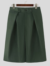 Men's Wrinkled Loose Wide Leg Short SKUL30669