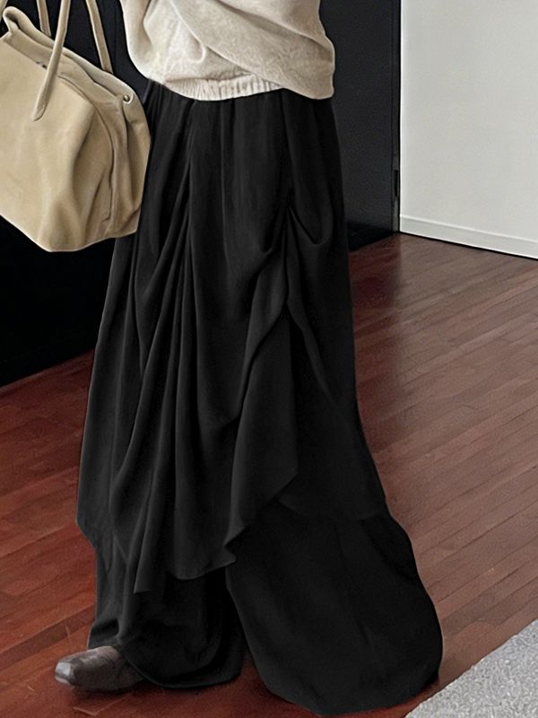 Men's Deconstructed Solid Color Pleated Pant SKUL45422