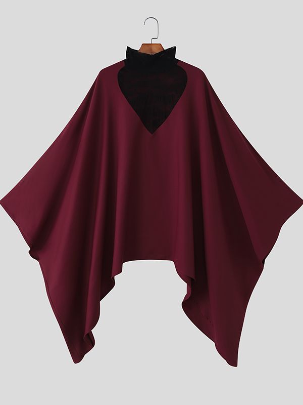 Men's Hollow Loose Casual Cloak SKUL34078