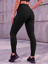 Men's Athletic Performance Gym Workout Honeycomb Textured High-Waist Pant SKUL83955