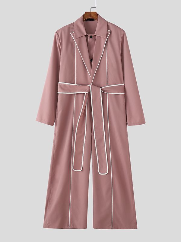 Men's Contrast Line Oversized Jumpsuit SKUL50114