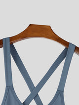 Men's Deconstructed Cross Backless Bodysuit SKUL57117