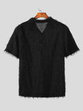 Mens Fuzzy Short Sleeve Golf Shirt SKUK06264