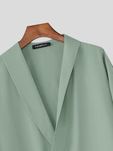 Men's Solid Color Casual Two Piece Outfit SKUL45114