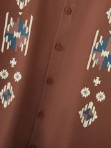 Men's Ethnic Print Long Sleeve Shirt SKUL45323