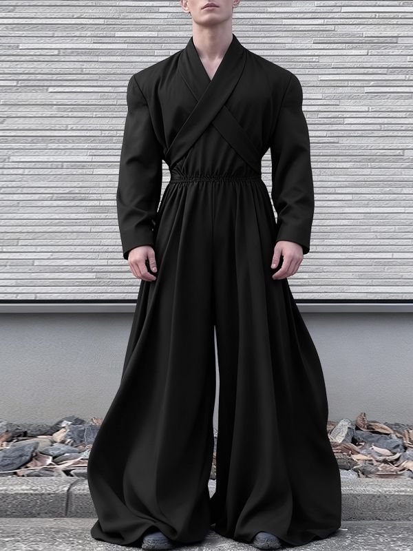 Men's Solid Color Casual Jumpsuit SKUL51264