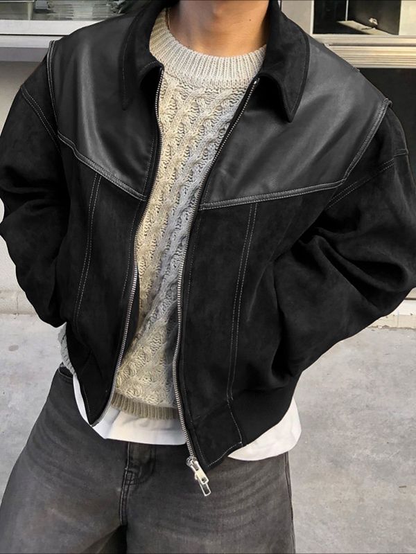 Men's Solid Color Casual Long Sleeve Jacket SKUL35103