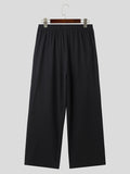 Mens Pleated Patchwork Casual Straight Pants SKUK34673