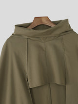 Men's Solid Color Casual Shawl Cloak SKUL30809