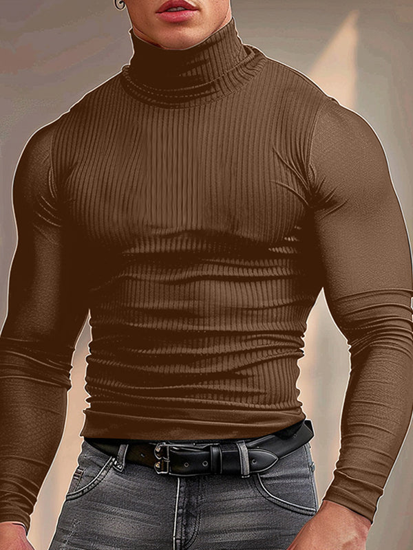Mens  Sheer Long Sleeve T-Shirt SKUK78487