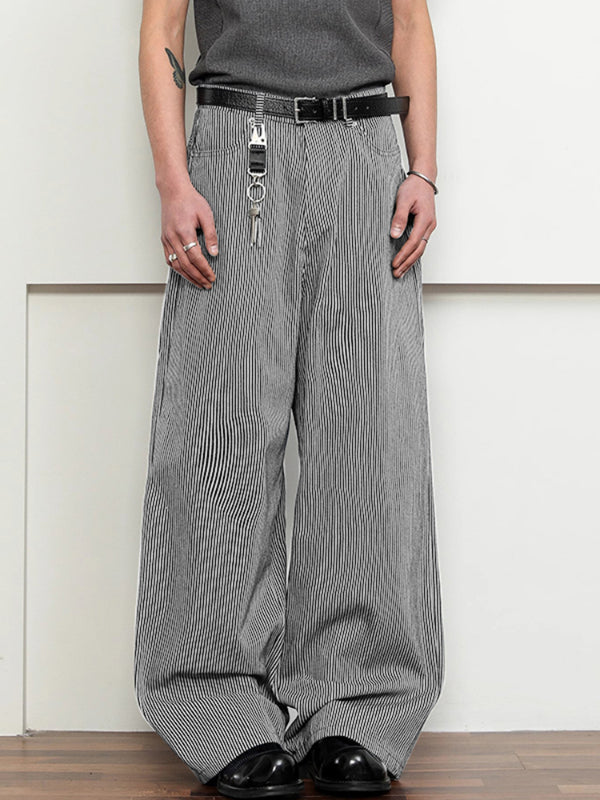 Mens Striped Loose Casual Pant SKUL17900
