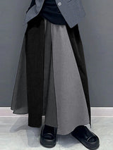 Men's Color Block Patchwork Wide Leg Pant SKUL41009