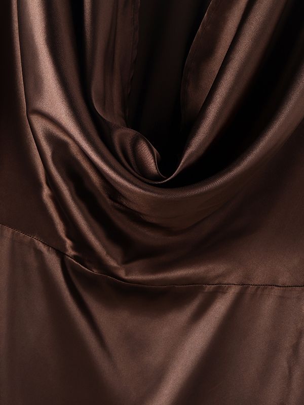 Men's Ribbon Cowl Neck Long Sleeve T-Shirt SKUL36357