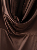 Men's Ribbon Cowl Neck Long Sleeve T-Shirt SKUL36357