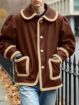 Men's Bold Contrast Edge Long Sleeve Jacket SKUL28510